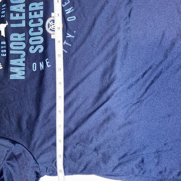 2/$35 Adidas NEW NYCFC Major League Soccer Athletic T shirt Women’s XL bloke - Picture 3 of 8